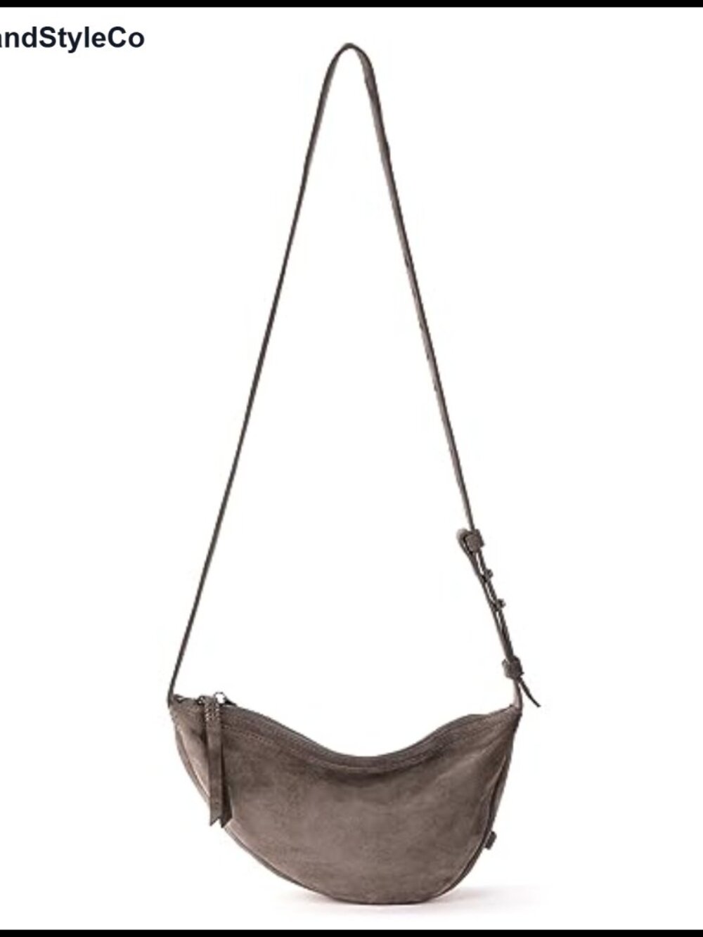 Genuine Suede Sling Crossbody Bag Adjustable Strap Women